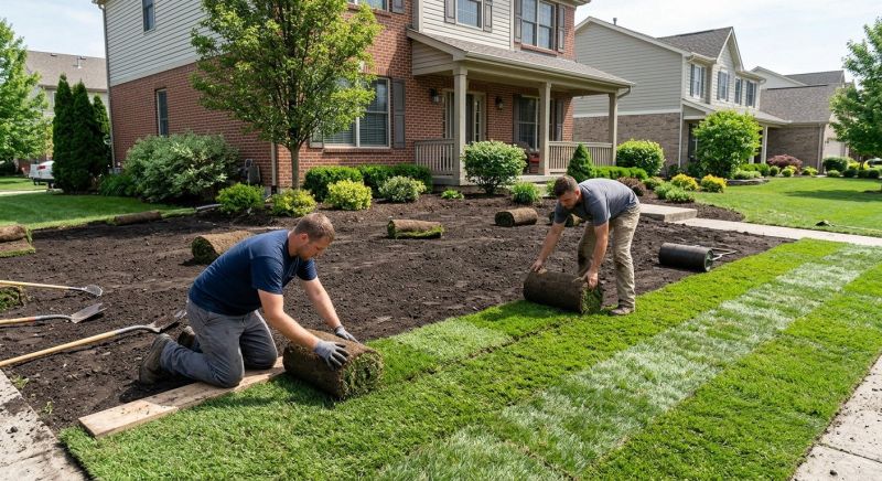 Bluegrass Sod Installation in Rockwall, TX